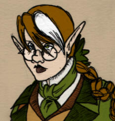 Full-body image of my OC, Dr. Bernadine Schwartz.