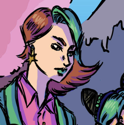 Jotaro and Marina have a picnic with Jolyne at the base of Mount Fuji in Japan.